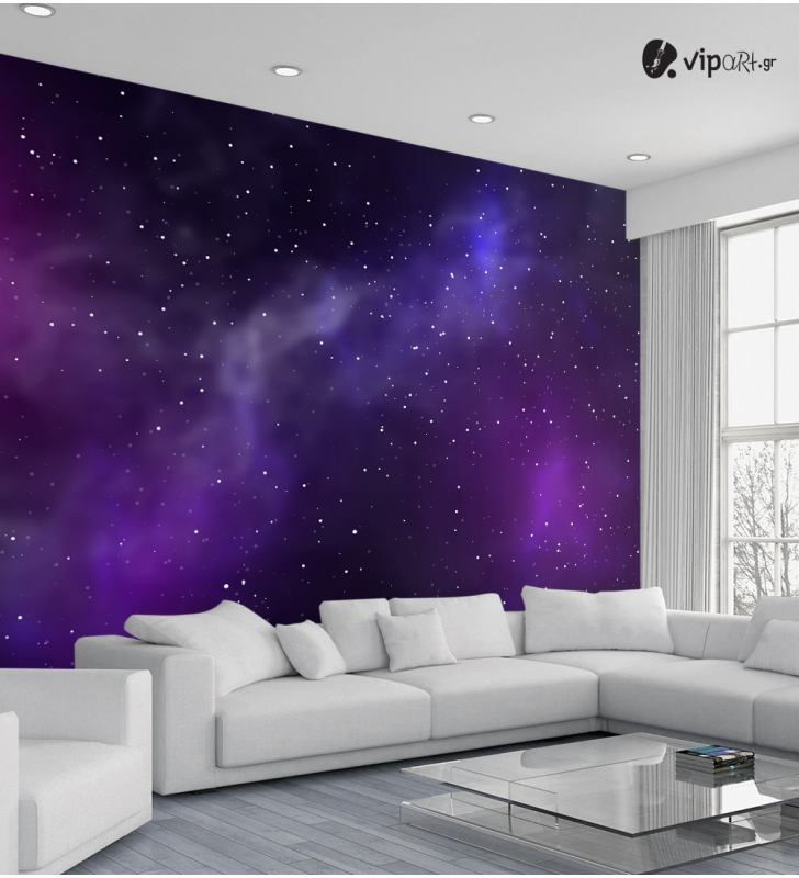 Αυτοκόλλητη Ταπετσαρία Τοίχου 3d : Galaxy no2