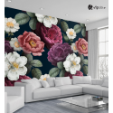 Αυτοκόλλητη Ταπετσαρία Τοίχου 3d : Cute Floral