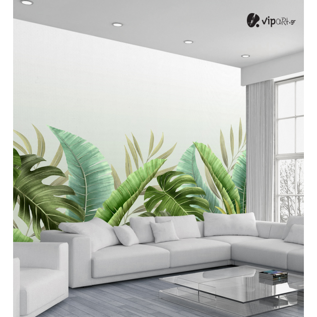 Αυτοκόλλητη Ταπετσαρία Τοίχου 3d : Exotic Leaves