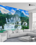 Αυτοκόλλητη Ταπετσαρία Τοίχου 3d : Exotic Waterfall