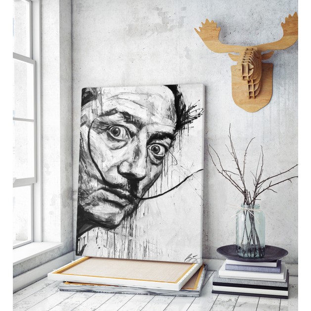 Πίνακας σε Καμβά : Dali Graffiti Portrait