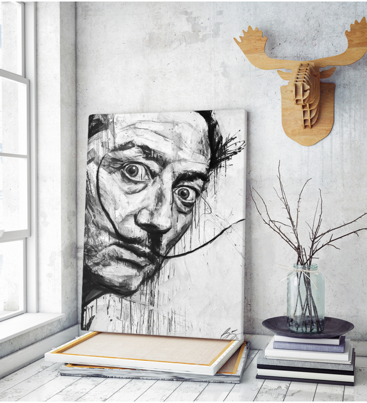 Πίνακας σε Καμβά : Dali Graffiti Portrait
