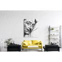 Πίνακας σε Καμβά : Dali Graffiti Portrait