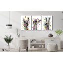 Σύνθεση Με Πίνακες Καμβάδες 60x40 - 3 Τεμάχια - Hand Art