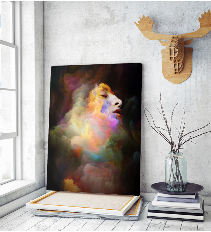 Πίνακας σε Καμβά : Colorful Portrait