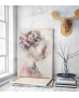 Πίνακας σε Καμβά : Flower head lady
