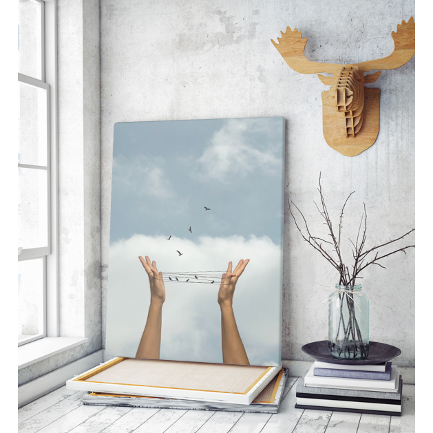 Πίνακας σε Καμβά : Surrealistic Hands Art