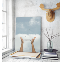 Πίνακας σε Καμβά : Surrealistic Hands Art