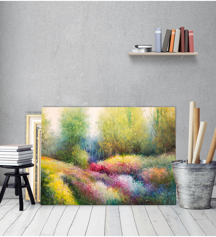Πίνακας σε Καμβά : colorful abstract canvas