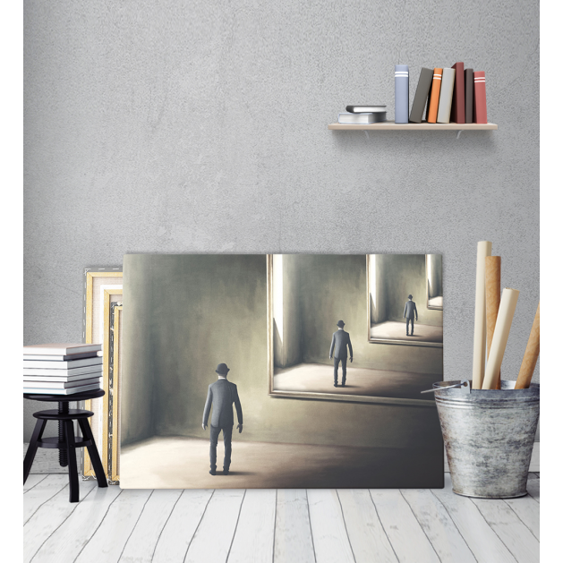 Πίνακας σε Καμβά : Surrealistic Mirror Room