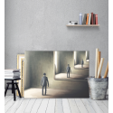 Πίνακας σε Καμβά : Surrealistic Mirror Room