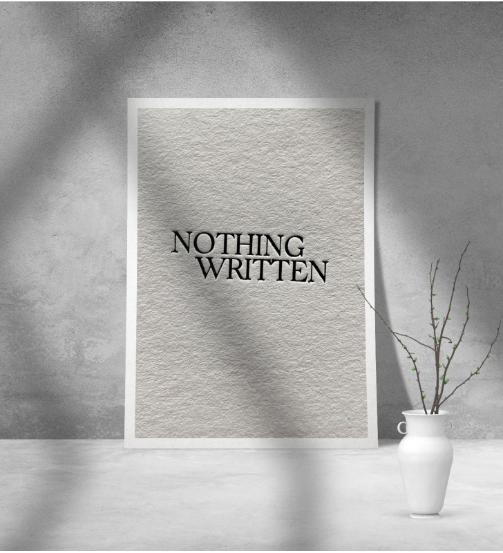 Εκτύπωση σε Αφίσα Χαρτί Nothing Written