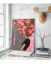 Πίνακας σε Καμβά : Spring Roses Art Lady