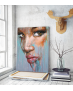 Πίνακας σε Καμβά : Abstract Woman Face