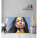 Πίνακας σε Καμβά : Abstract Colorful Woman Portrait
