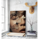 Πίνακας σε Καμβά : Butterfly Woman Portrait