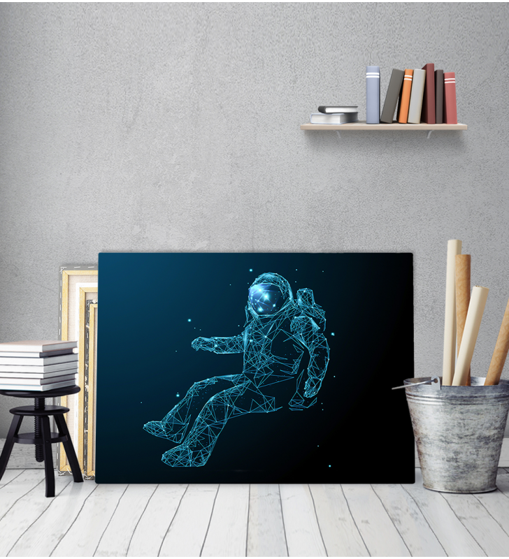 Πίνακας σε Καμβά : Astronaut Illustration