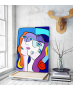 Πίνακας σε Καμβά :  cubism colorful painting