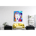 Πίνακας σε Καμβά :  cubism colorful painting