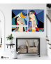 Σύνθεση Με Πίνακες Καμβάδες 105x70- 3 Τεμάχια - Cubism Art Col