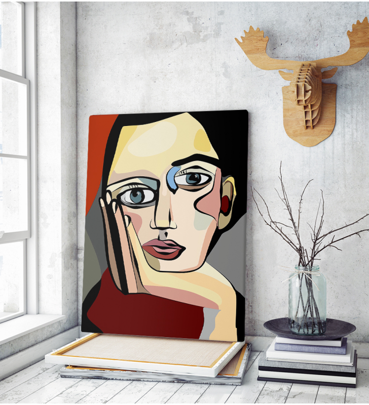 Πίνακας σε Καμβά :  Cubism Portrait