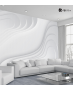 Αυτοκόλλητη Ταπετσαρία Τοίχου 3d : white minimal