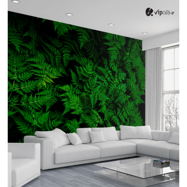 Αυτοκόλλητη Ταπετσαρία Τοίχου 3d : Green Leaves