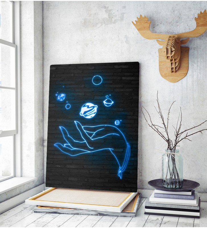 Πίνακας σε Καμβά :  Neon Galaxy