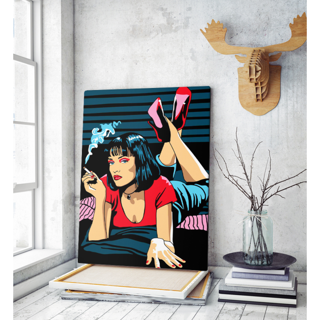 Πίνακας σε Καμβά :  Pop Art Pulp Fiction