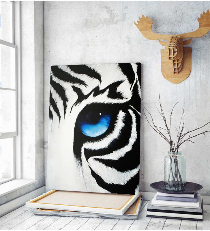 Πίνακας σε Καμβά :  White Tiger