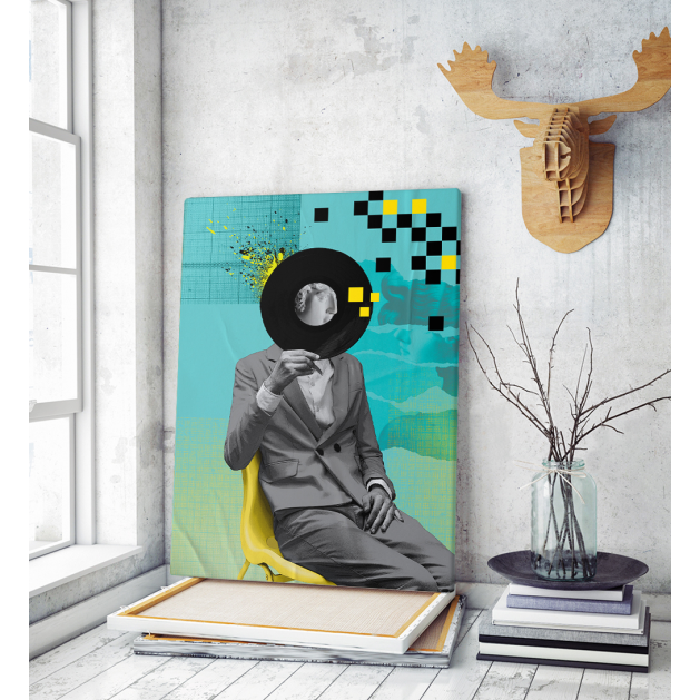 Πίνακας σε Καμβά : Vinyl Abstract Art