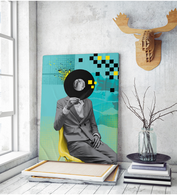 Πίνακας σε Καμβά : Vinyl Abstract Art