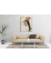 Πίνακας σε Καμβά : Nude Tone Woman Canvas with Flowers