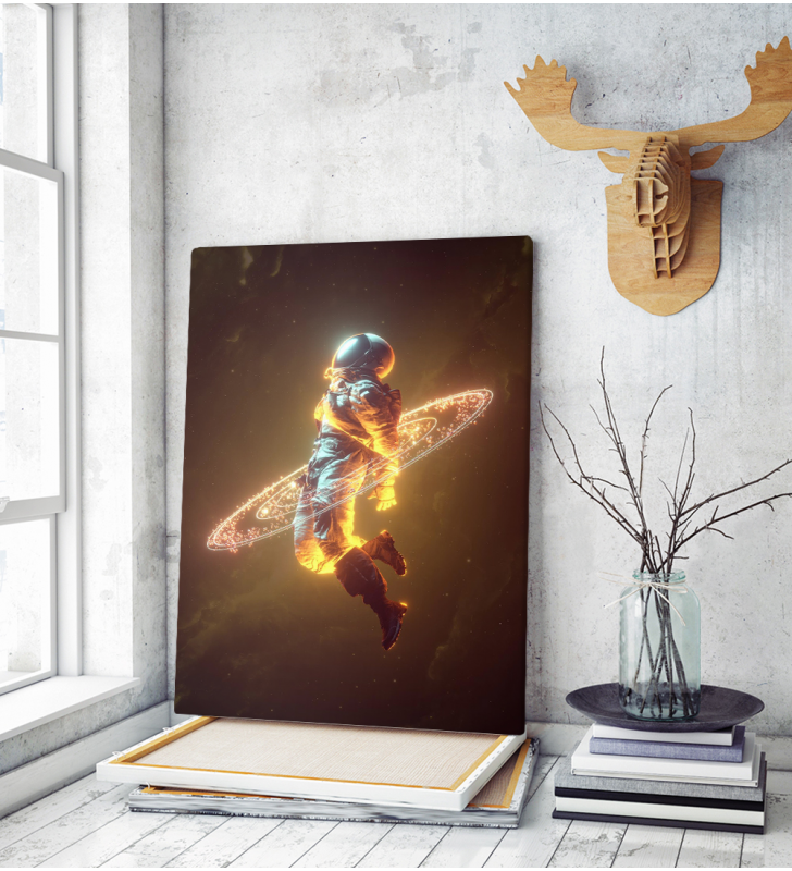 Πίνακας σε Καμβά : Astonaut Space Art