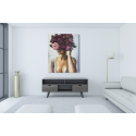 Πίνακας σε Καμβά : Floral Lady Canvas Art
