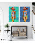 Σύνθεση με πίνακες Καμβάδες : Nude Art Model  - 2 Τεμάχια 70x50