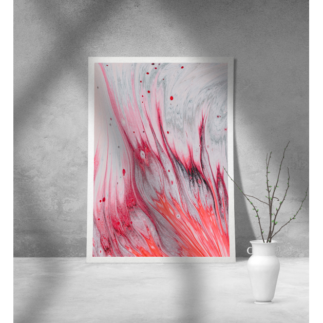 Εκτύπωση σε Αφίσα Χαρτί Abstract Pink