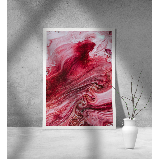 Εκτύπωση σε Αφίσα Χαρτί Abstract Pink 02