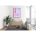 Εκτύπωση σε Αφίσα Χαρτί Abstract Pink Mauve Wave