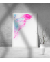 Εκτύπωση σε Αφίσα Χαρτί Abstract White Pink Blue Art