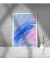 Εκτύπωση σε Αφίσα Χαρτί Abstract Pink Blue Art
