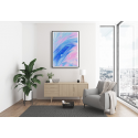 Εκτύπωση σε Αφίσα Χαρτί Abstract Pink Blue Art