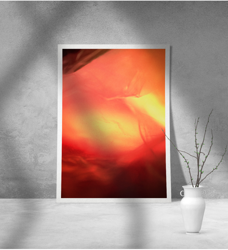 Εκτύπωση σε Αφίσα Χαρτί Orange Abstract Photography