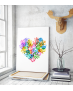 Πίνακας σε Καμβά : Colorful Hand Heart