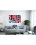 Σύνθεση με πίνακες Καμβάδες : Colorful Abstract Canvas  - 2 Τεμάχια 70x50