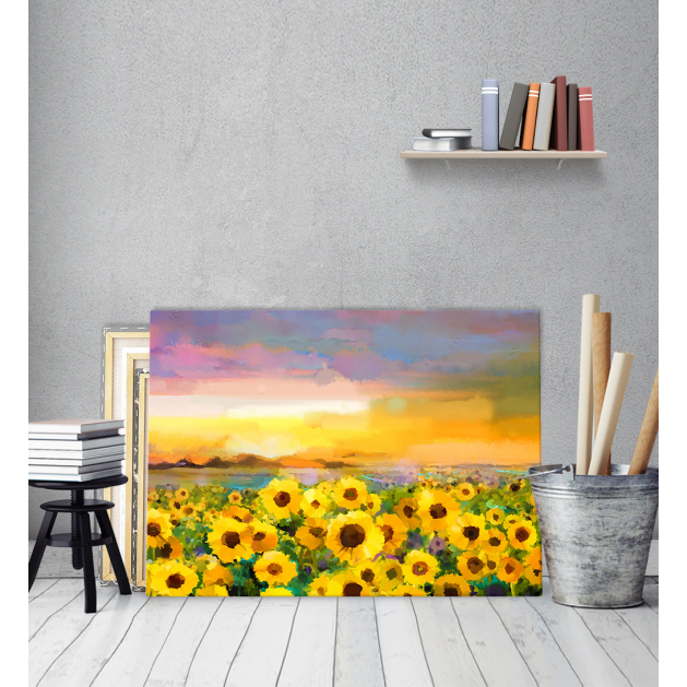 Πίνακας σε Καμβά : Sun Flowers Painting