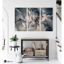 Μοντέρνος Τρίπτυχος Καμβάς Abstract Marble