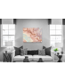 Πίνακας σε Καμβά : Abstract Pink-Blue-Purple Tone Marble