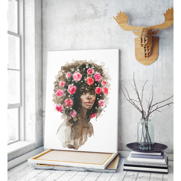 Πίνακας σε Καμβά : Cute Lady Portrait