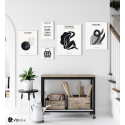 Σύνθεση Με Πίνακες Καμβάδες 95x75- 5 Τεμάχια - Paris Art